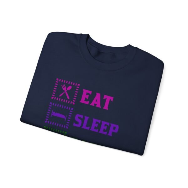 Eat Sleep Game Repeat Crewneck Sweatshirt - Image 18