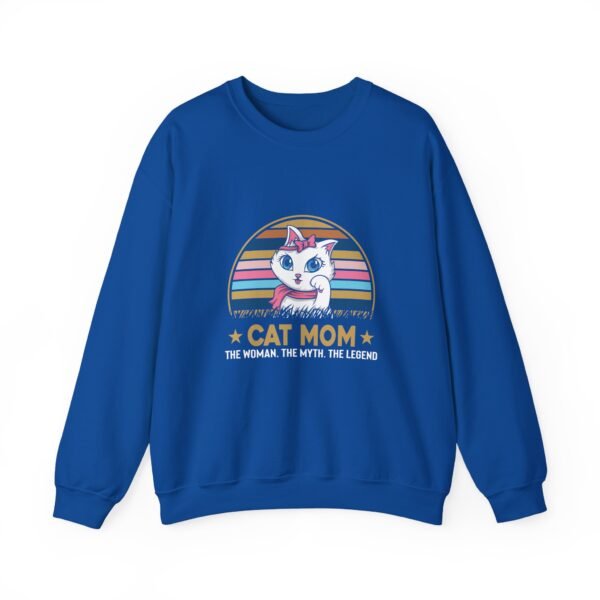 Cat Mom The Legend Crewneck Sweatshirt - Image 25