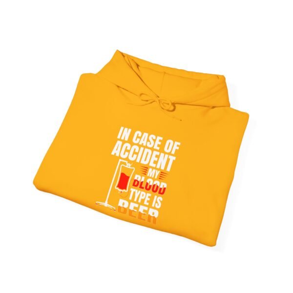 In Case of Accident Beer Hooded Sweatshirt - Image 44