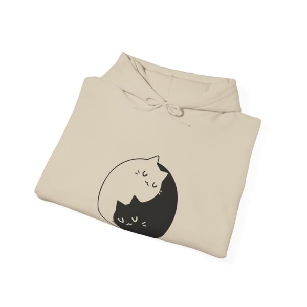 Yin Yang Cats Hooded Sweatshirt - Image 39