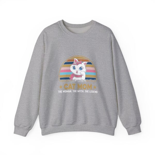 Cat Mom The Legend Crewneck Sweatshirt - Image 16