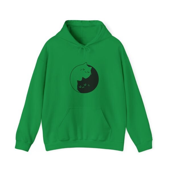 Yin Yang Cats Hooded Sweatshirt - Image 11