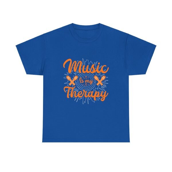 Music is My Therapy Cotton Tee - Image 26