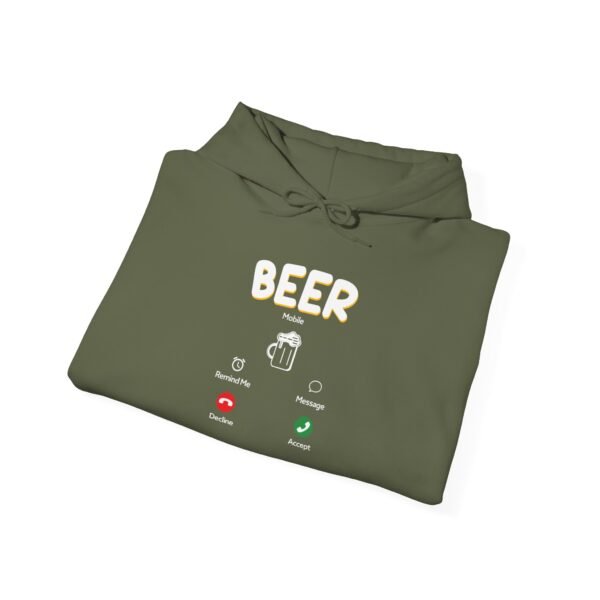 Beer Mobile Hooded Sweatshirt - Image 4