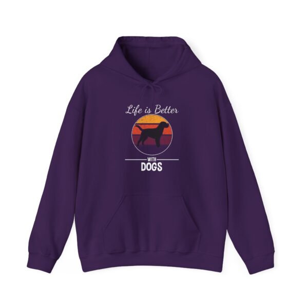 Life is Better with Dogs Hooded Sweatshirt - Image 21