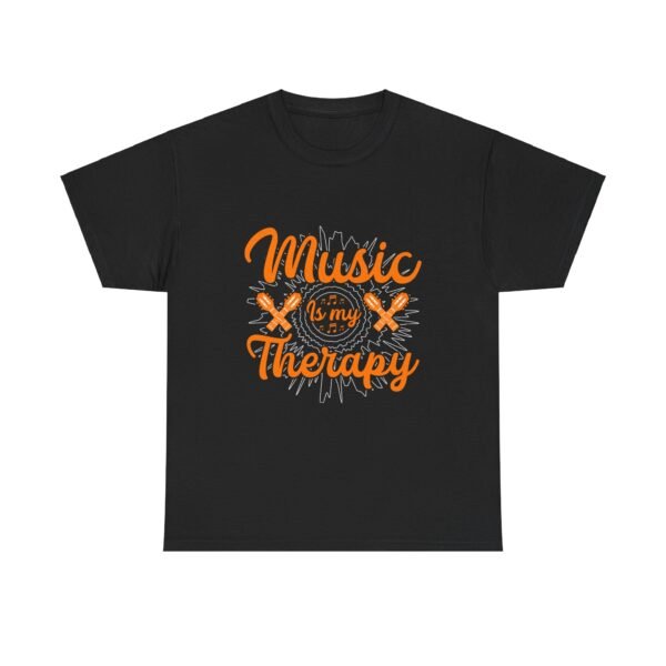 Music is My Therapy Cotton Tee - Image 21