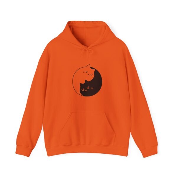 Yin Yang Cats Hooded Sweatshirt - Image 31