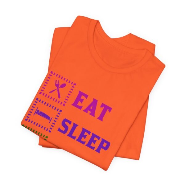 Eat Sleep Game Repeat Short Sleeve Tee - Image 23