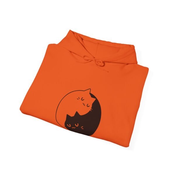 Yin Yang Cats Hooded Sweatshirt - Image 34