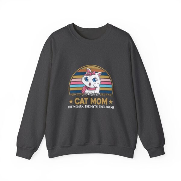 Cat Mom The Legend Crewneck Sweatshirt