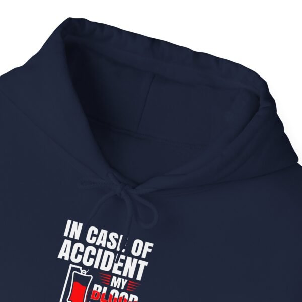 In Case of Accident Beer Hooded Sweatshirt - Image 50