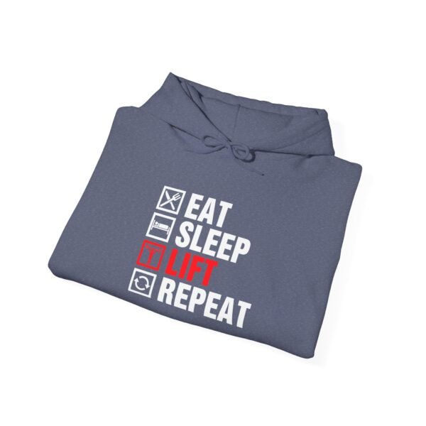 Eat Sleep Lift Repeat Hoodie - Image 54