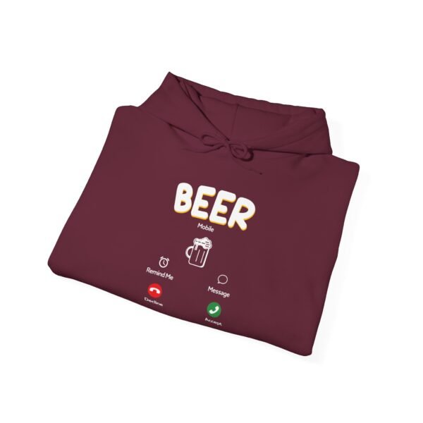 Beer Mobile Hooded Sweatshirt - Image 14