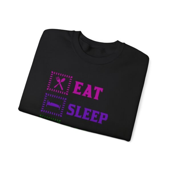 Eat Sleep Game Repeat Crewneck Sweatshirt - Image 9