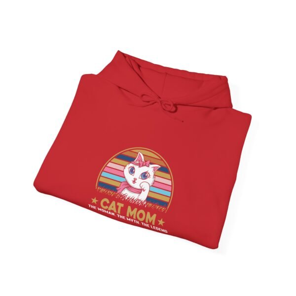 Cat Mom The Legend Hooded Sweatshirt - Image 39