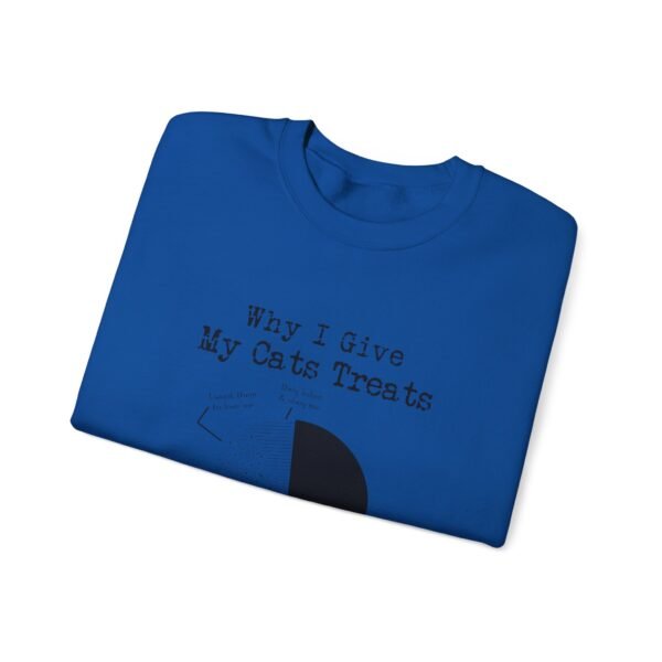 Why I Give My Cats Treats Crewneck Sweatshirt - Image 33