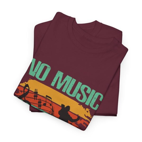 No Music No Life Heavy Cotton Tee - Image 3