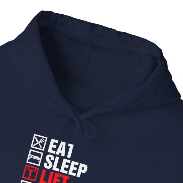 Eat Sleep Lift Repeat Hoodie - Image 45