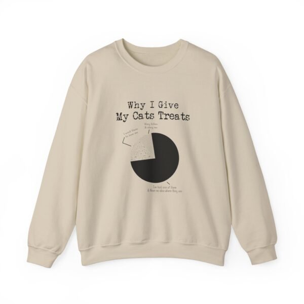 Why I Give My Cats Treats Crewneck Sweatshirt - Image 22