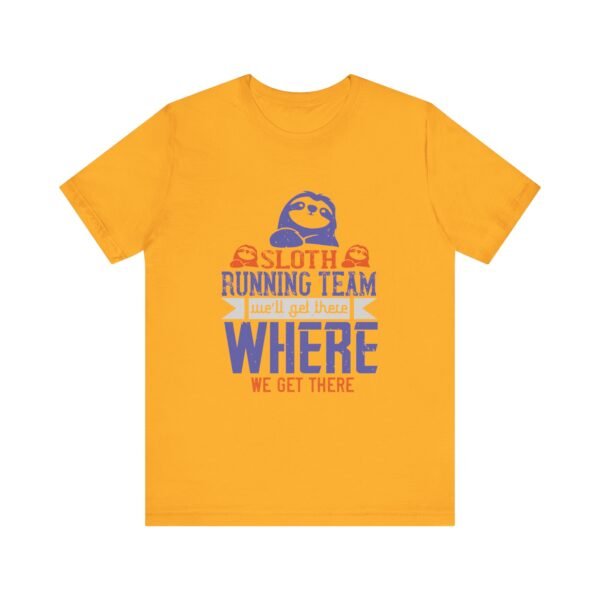 Sloth Running Team Short Sleeve T Shirt - Image 16