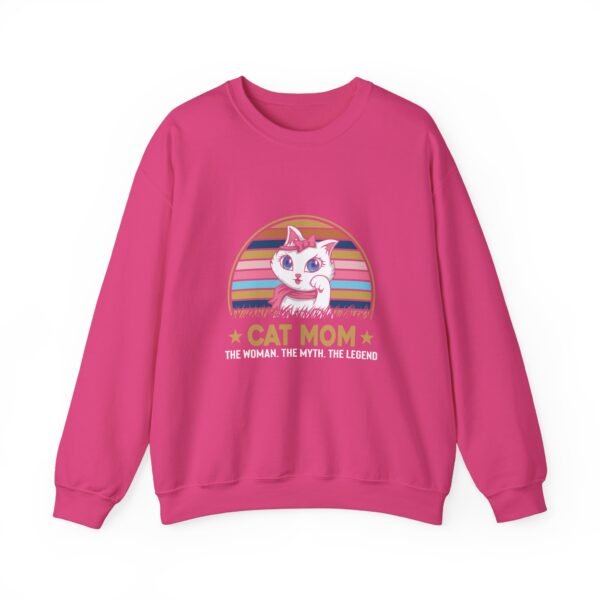 Cat Mom The Legend Crewneck Sweatshirt - Image 4