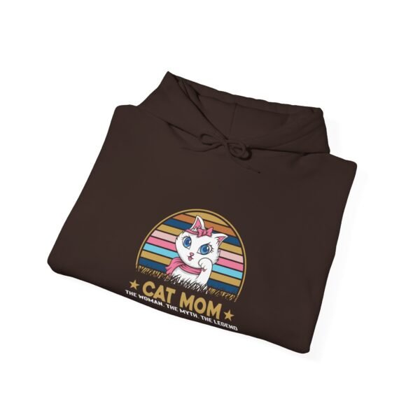 Cat Mom The Legend Hooded Sweatshirt - Image 54