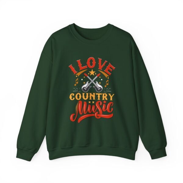 I Love Country Music Crewneck Sweatshirt - Image 4