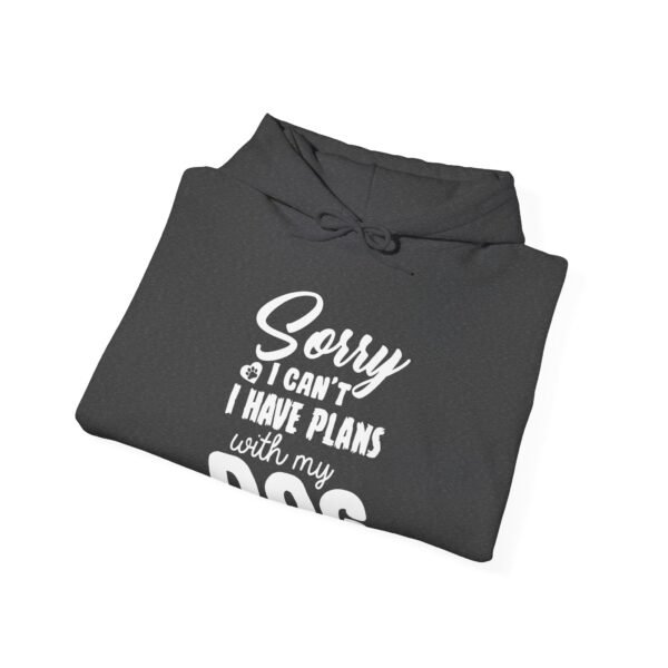 Plans With My Dog Hooded Sweatshirt - Image 4