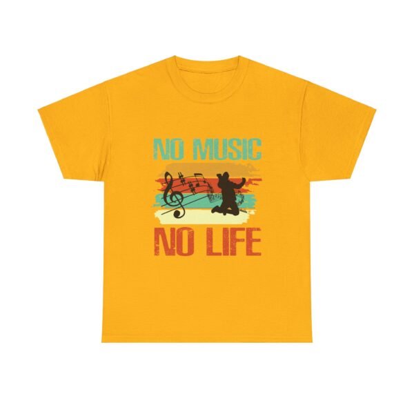 No Music No Life Heavy Cotton Tee - Image 31