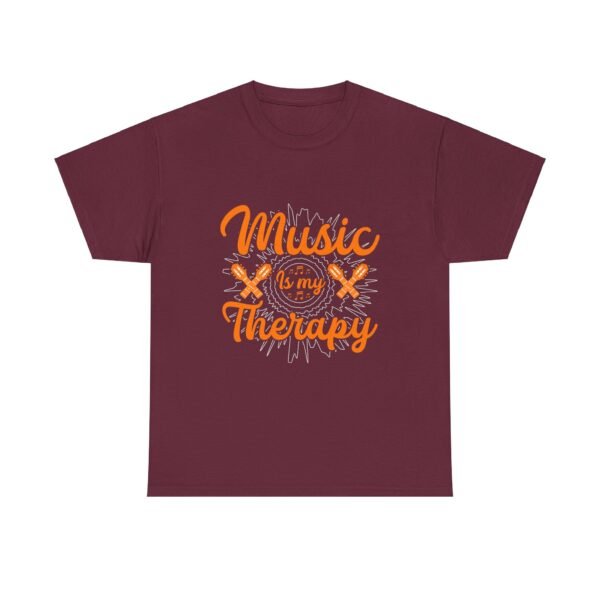 Music is My Therapy Cotton Tee - Image 16