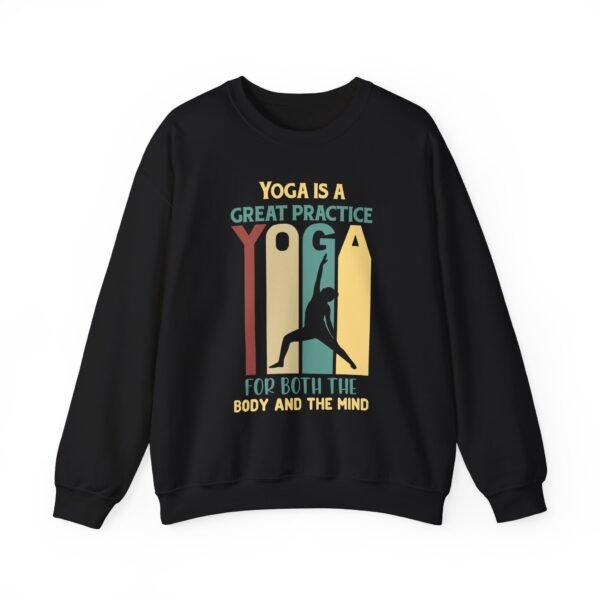 Yoga is For The Body and Mind Crewneck Sweatshirt - Image 4