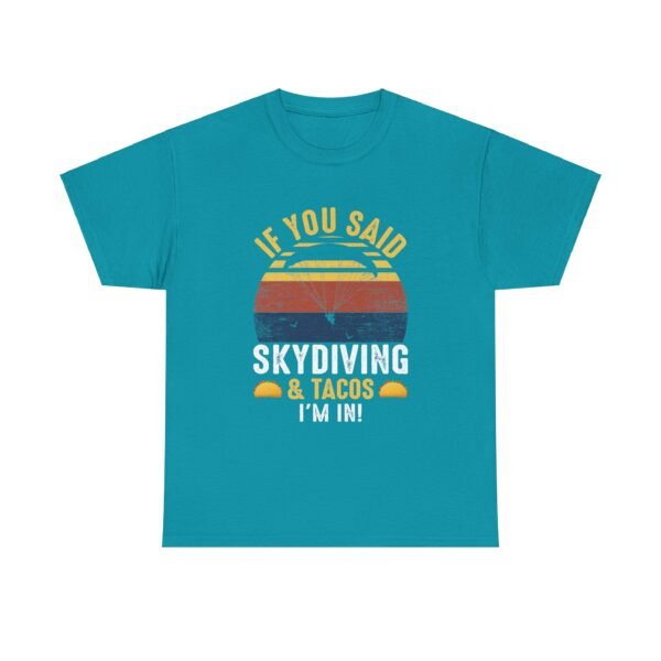 Skydiving & Tacos Cotton Tee - Image 6
