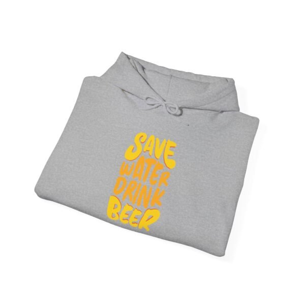 Save Water Drink Beer Hooded Sweatshirt - Image 4