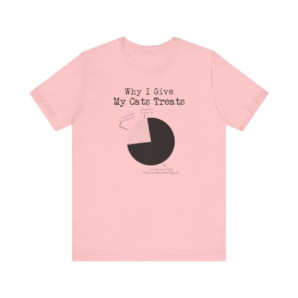 Why I Give My Cats Treats Short Sleeve Tee - Image 11