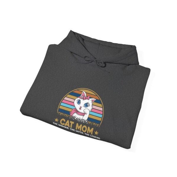 Cat Mom The Legend Hooded Sweatshirt - Image 4