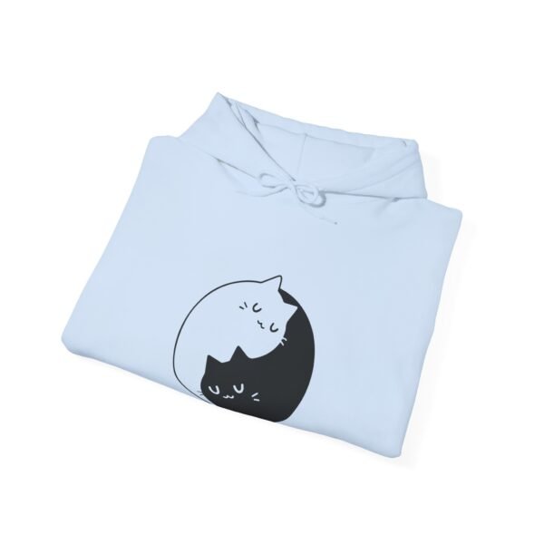 Yin Yang Cats Hooded Sweatshirt - Image 44