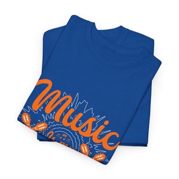 Music is My Therapy Cotton Tee - Image 28