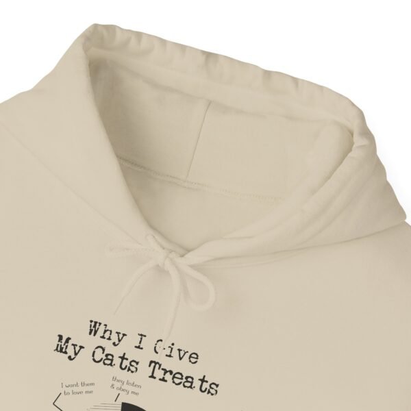Why I Give My Cats Treats Hooded Sweatshirt - Image 45