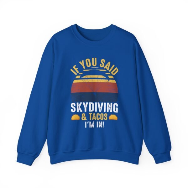 Skydiving & Tacos Crewneck Sweatshirt - Image 10