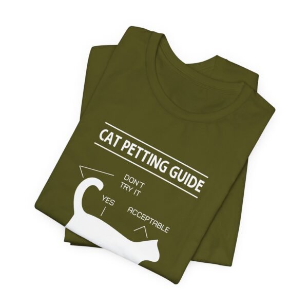 Cat Petting Guide Short Sleeve Tee - Image 38