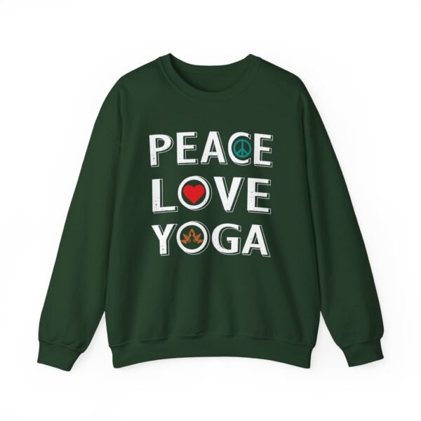Peace Love Yoga Crewneck Sweatshirt - Image 4