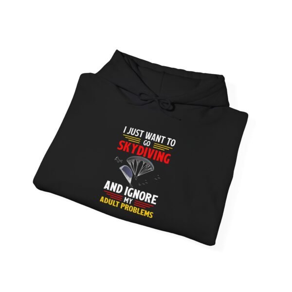 I Just Want To Go Skydiving Hoodie - Image 20