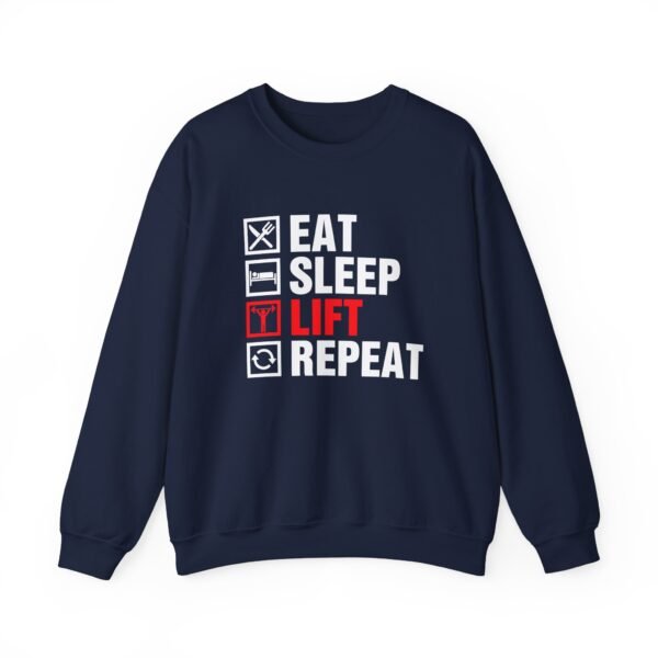 Eat Sleep Lift Repeat Sweatshirt - Image 25
