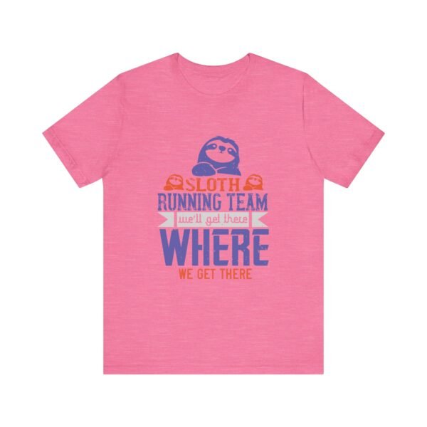 Sloth Running Team Short Sleeve T Shirt - Image 26