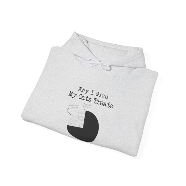 Why I Give My Cats Treats Hooded Sweatshirt - Image 4