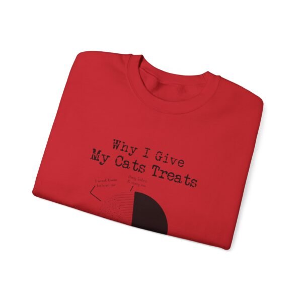 Why I Give My Cats Treats Crewneck Sweatshirt - Image 21
