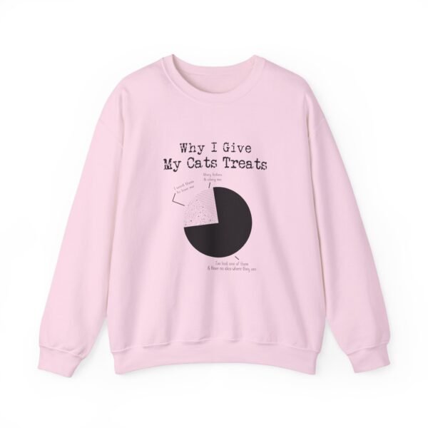 Why I Give My Cats Treats Crewneck Sweatshirt - Image 13
