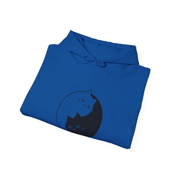 Yin Yang Cats Hooded Sweatshirt - Image 24