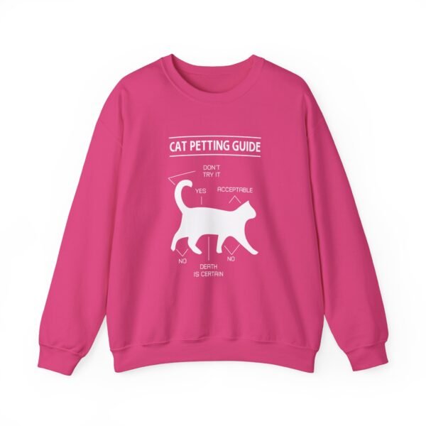 Cat Petting Guide Crewneck Sweatshirt - Image 4