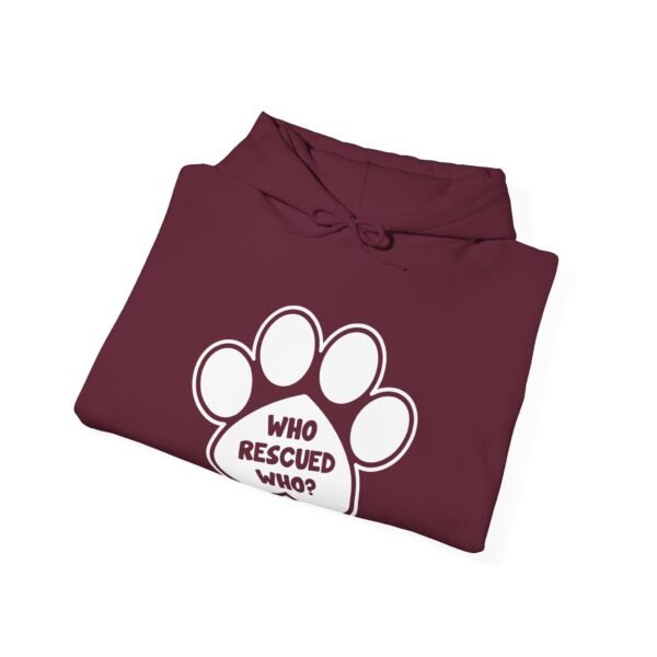 Who Rescured Who Hooded Sweatshirt - Image 8